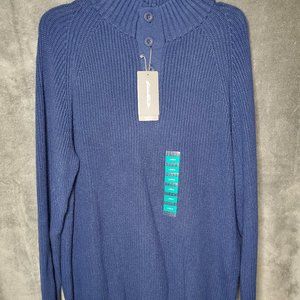 Eddie Bauer Button Mock Sweater